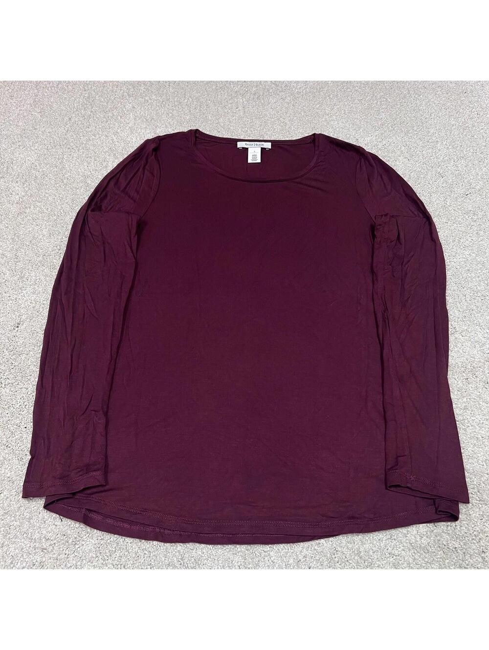 White House Black Market Blouse Women’s Red Long Sleeve Size Small - Picture 5 of 11